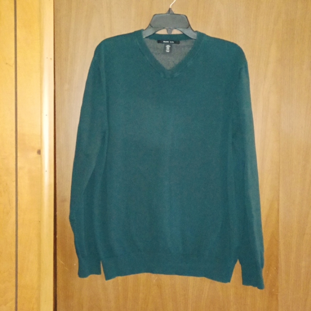 MARK LAW Cozy Green Sweatshirt with Soft Fabric and Classic Fit Size XL